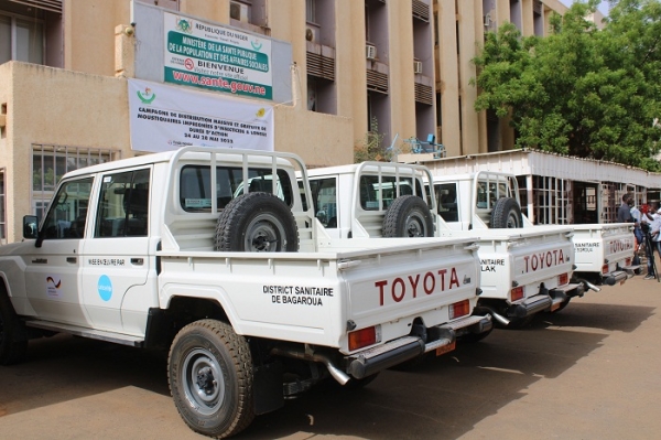 Coopération Niger/Unicef : Trois (3) véhicules et six (6) motos au Profit du Ministère de la Santé Publique