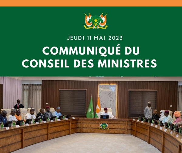 communiqué du Conseil des Ministres du jeudi 8 Juin 2023.