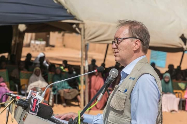 Allocution de Monsieur Stefano SAVI, Représentant de l’UNICEF au Niger, à l&#039;occasion de la cérémonie de réception par le Ministre de l’Education Nationale des classes construites par l’UNICEF à l’école Gamkalé (école Bilingue).